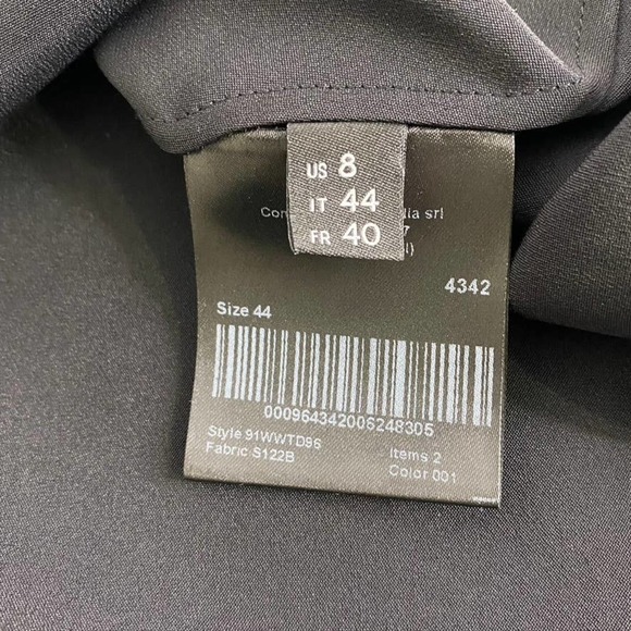 Calvin Klein 205W39NYC Satin Drape-Front Silk Cady top MADE IN ITALY - Picture 9 of 14